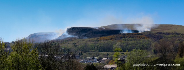 Another fire above Porth